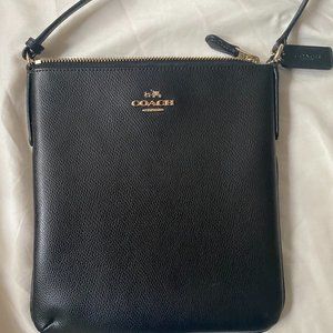 Black Leather Cross Body Coach Bag COACH F36063
